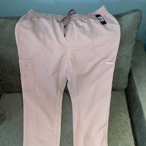 Januu Soft Pink 7 Pocket Scrub Pants
